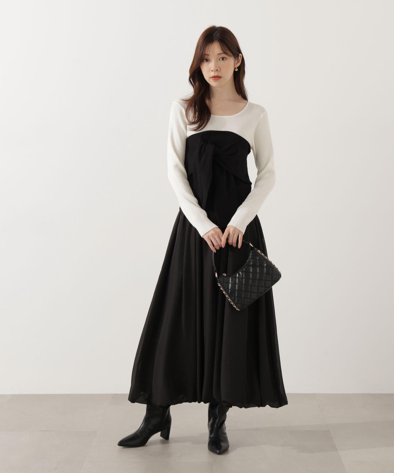 ＜ウォッシャブル＞バルーンスカート