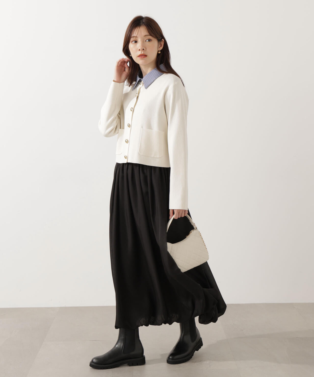 ＜ウォッシャブル＞バルーンスカート