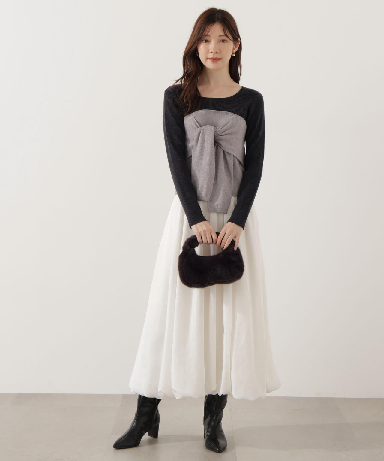 ＜ウォッシャブル＞バルーンスカート