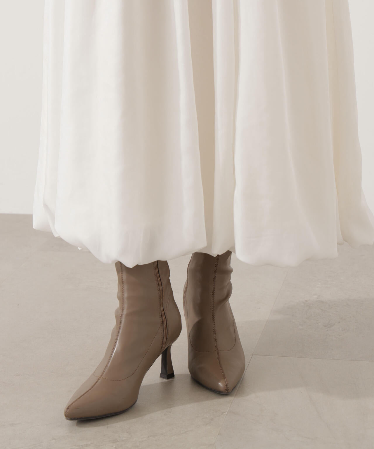 ＜ウォッシャブル＞バルーンスカート