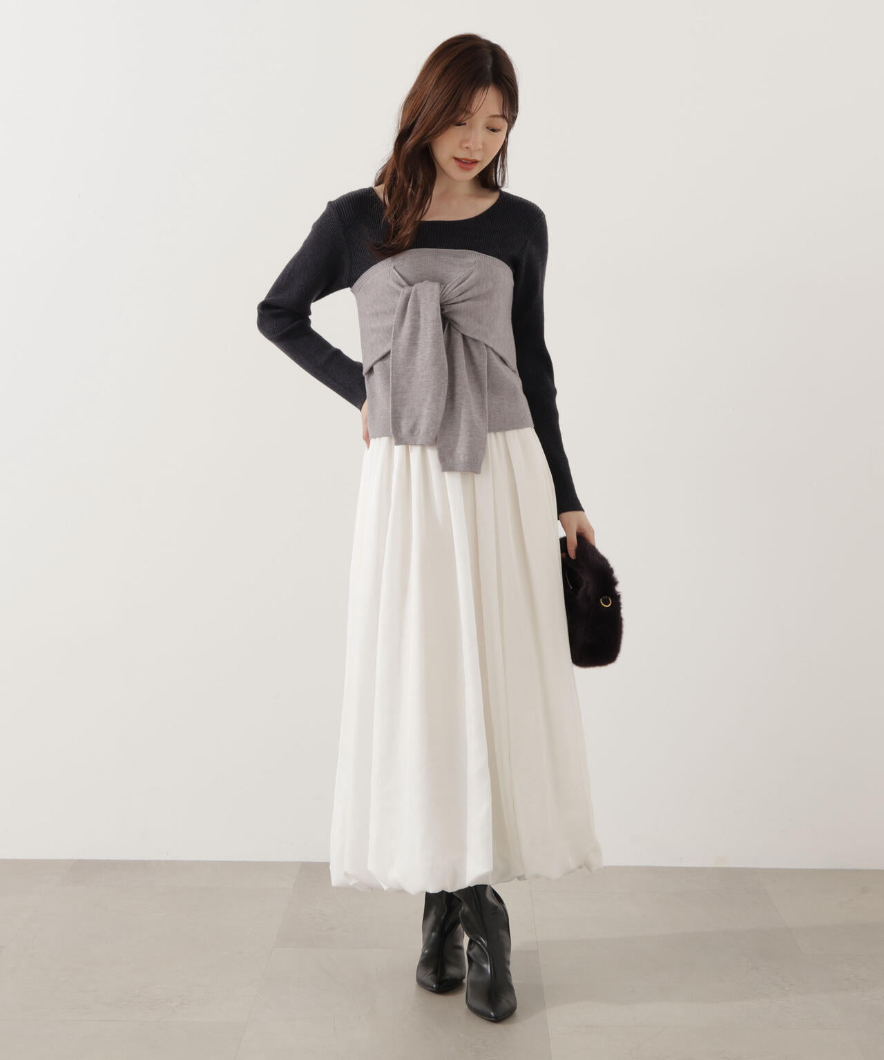 ウエストアジャストバルーンスカート ウエストアジャストバルーンスカート