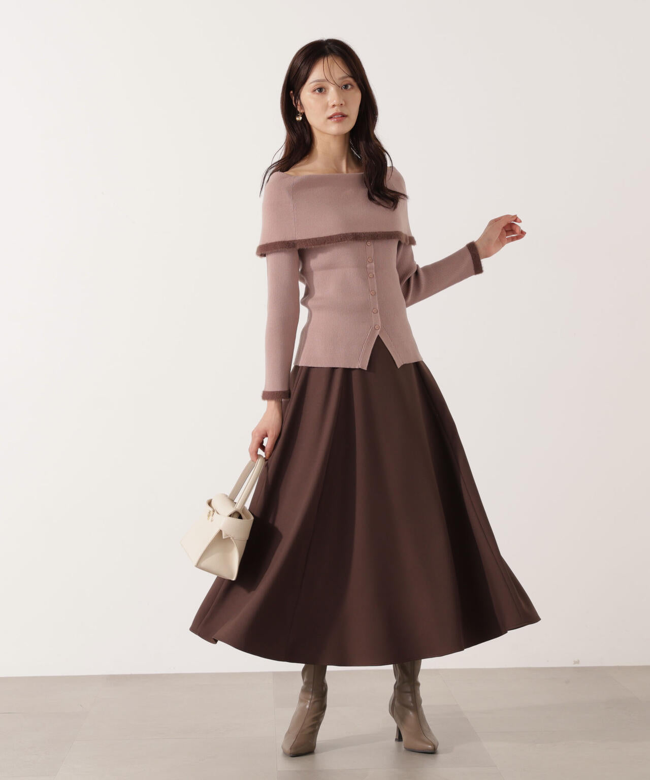 ＜ウォッシャブル＞ウィンターフレアースカート