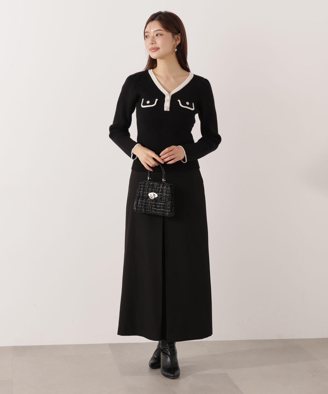 ウォッシャブル＞フロントタックナロースカート | PROPORTION BODY