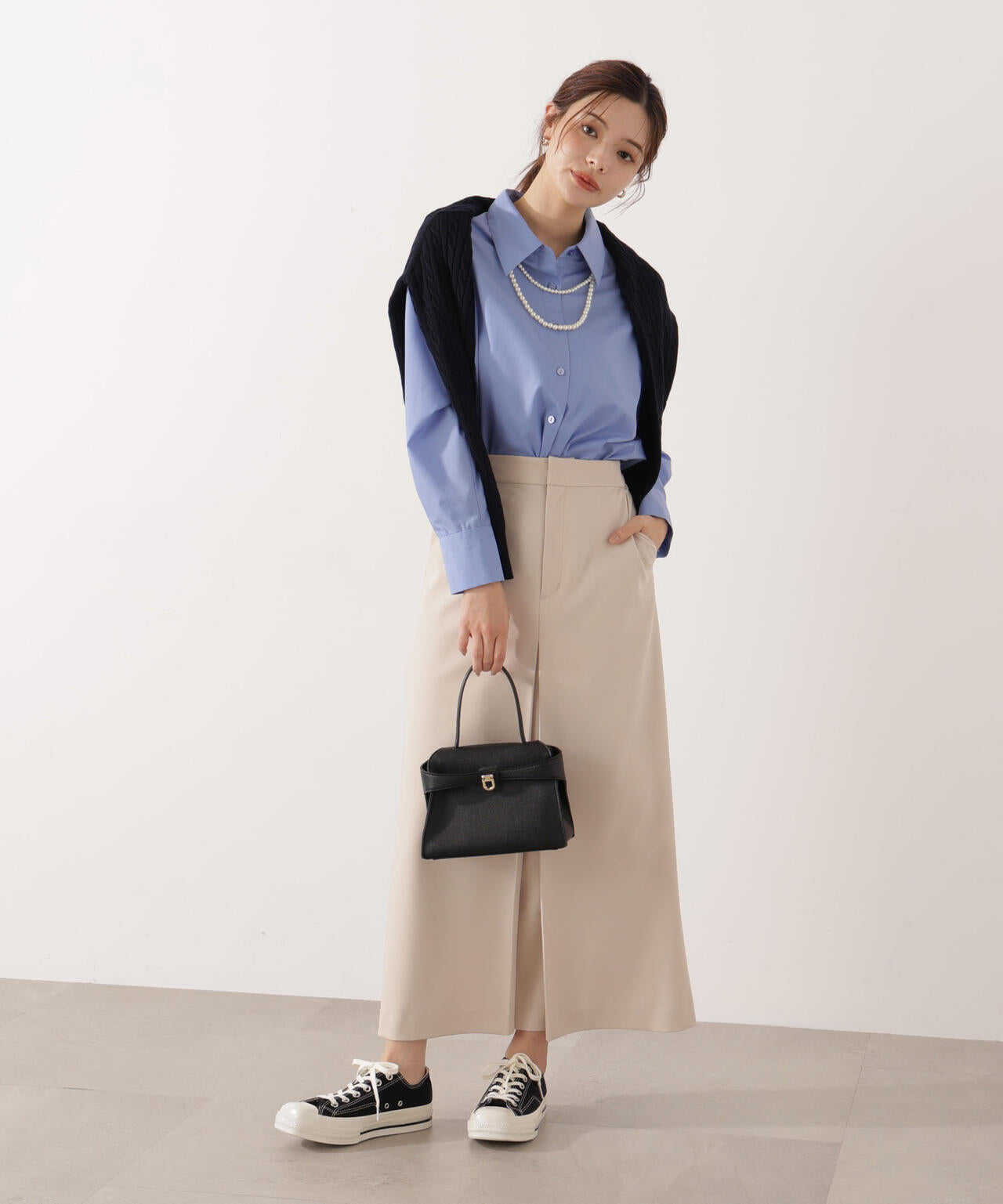 ウォッシャブル＞フロントタックナロースカート | PROPORTION BODY