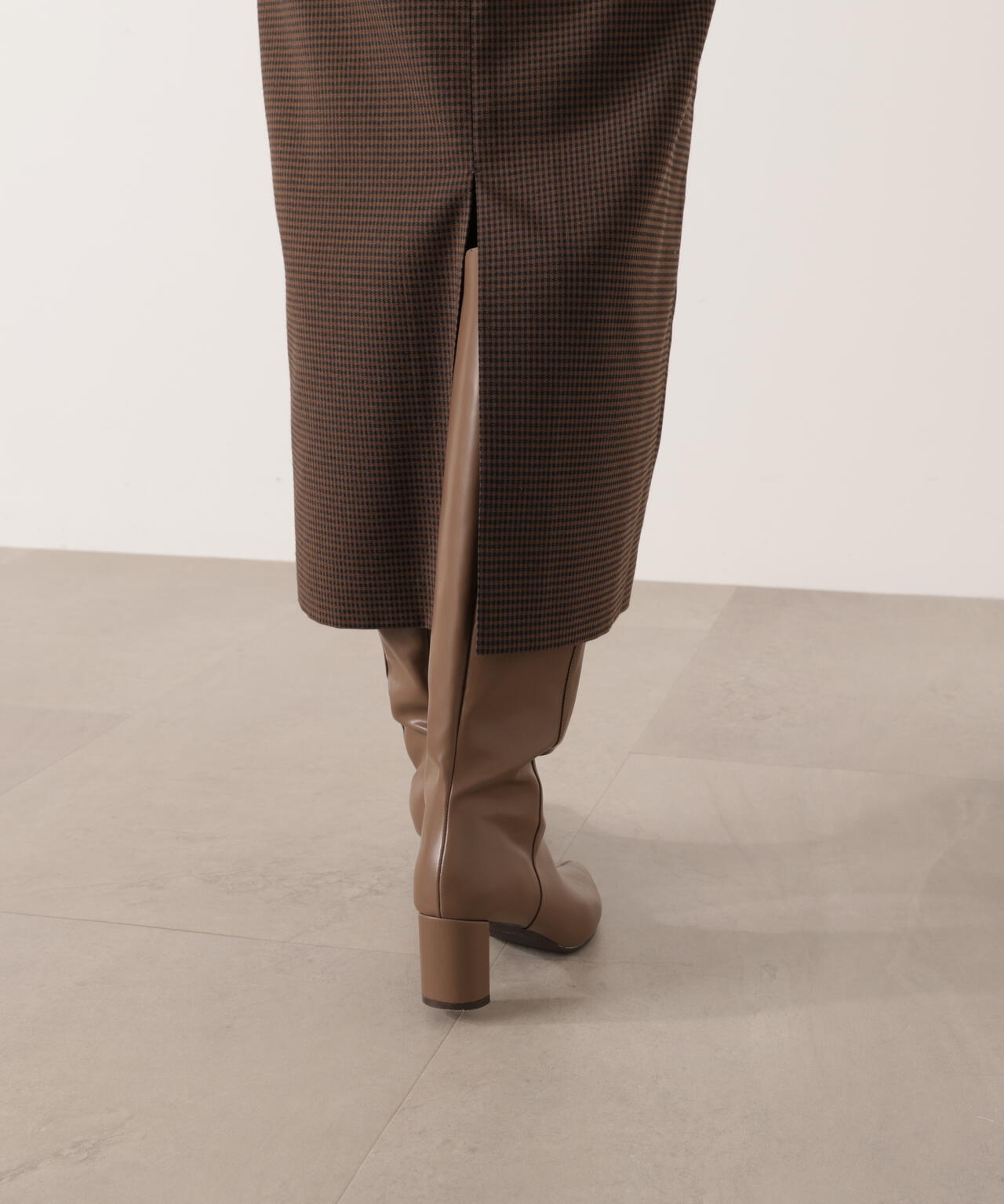 【加藤栞さん着用】ギンガムナロータイトスカート