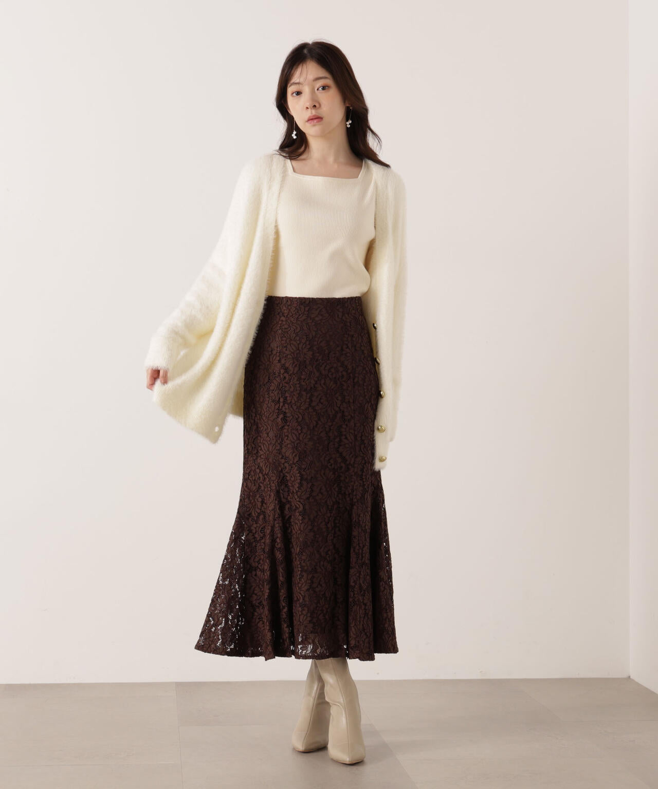 レースマーメイドスカート | PROPORTION BODY DRESSING