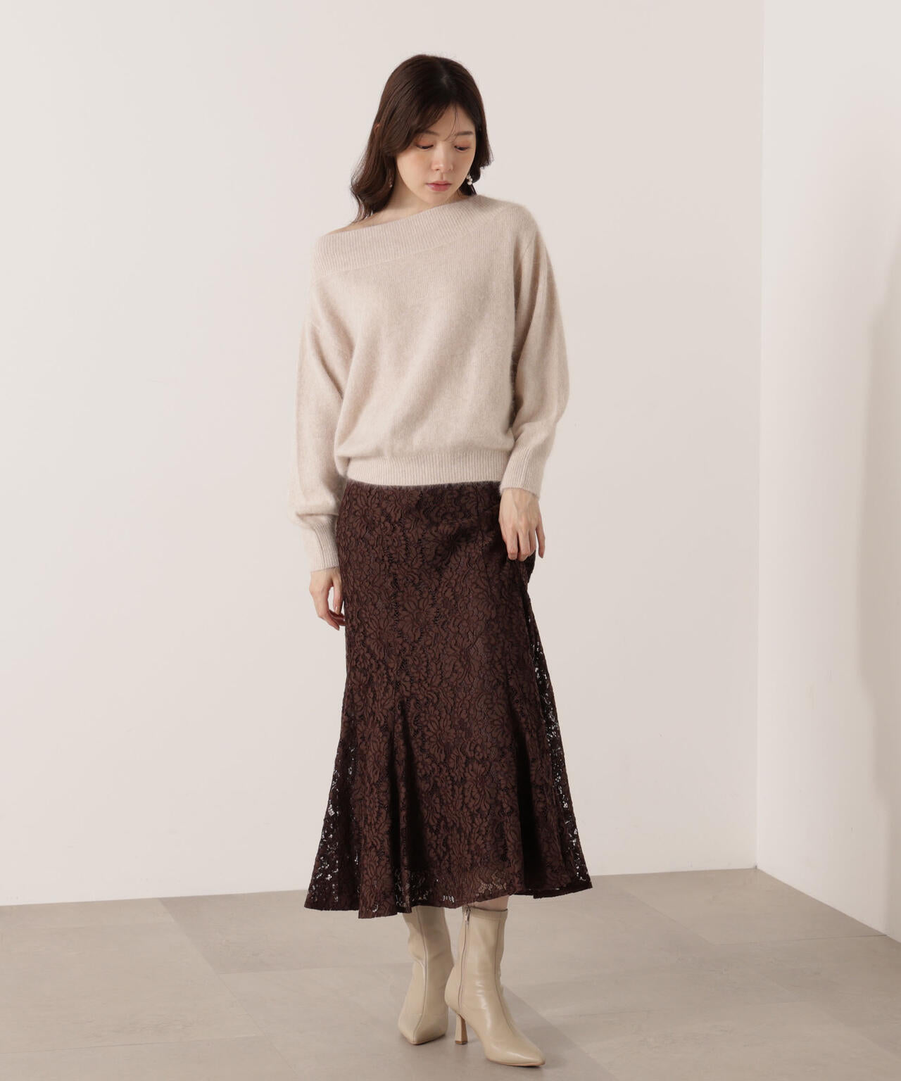 レースマーメイドスカート