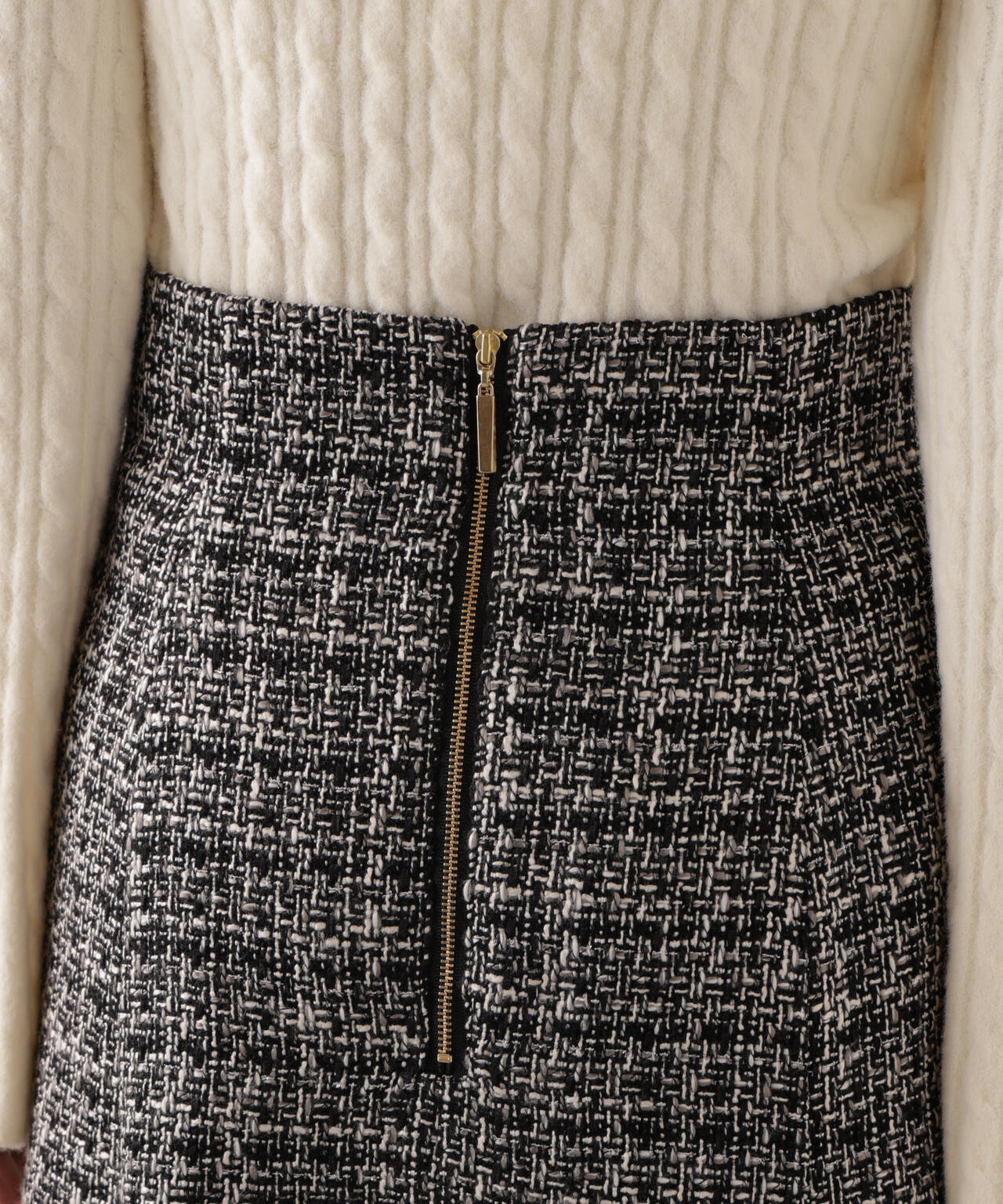 【コムデギャルソン　ミックスツイード　スカート】 2BUY10%OFF・3BUY15%OFF｜【Lサイズ】ミックスツイードスカート｜BIGI