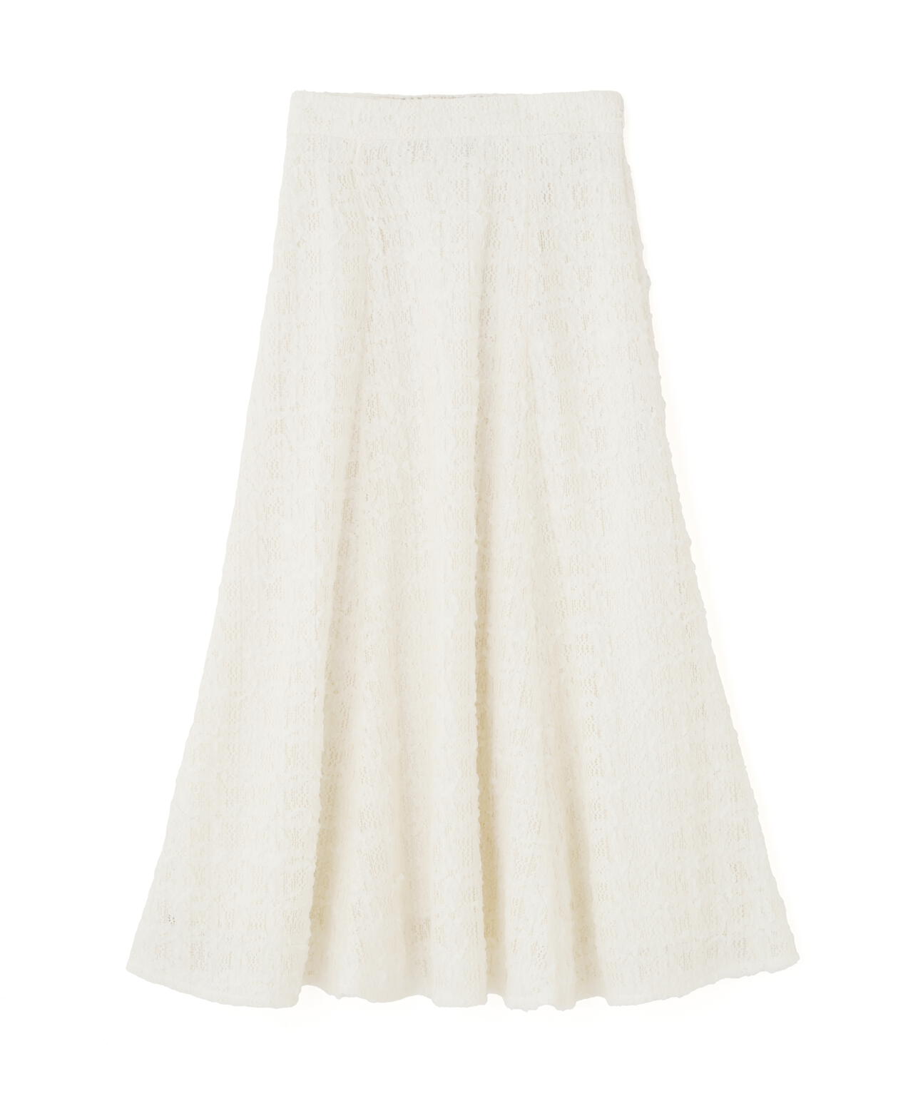 青島心さん着用】立体レースフレアスカート | PROPORTION BODY