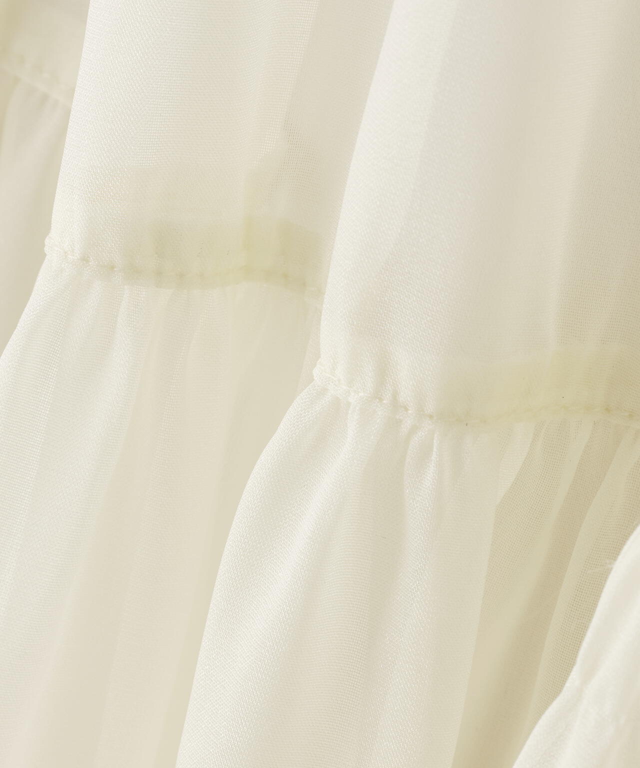 【加藤栞さん着用】シアーティアードスカート