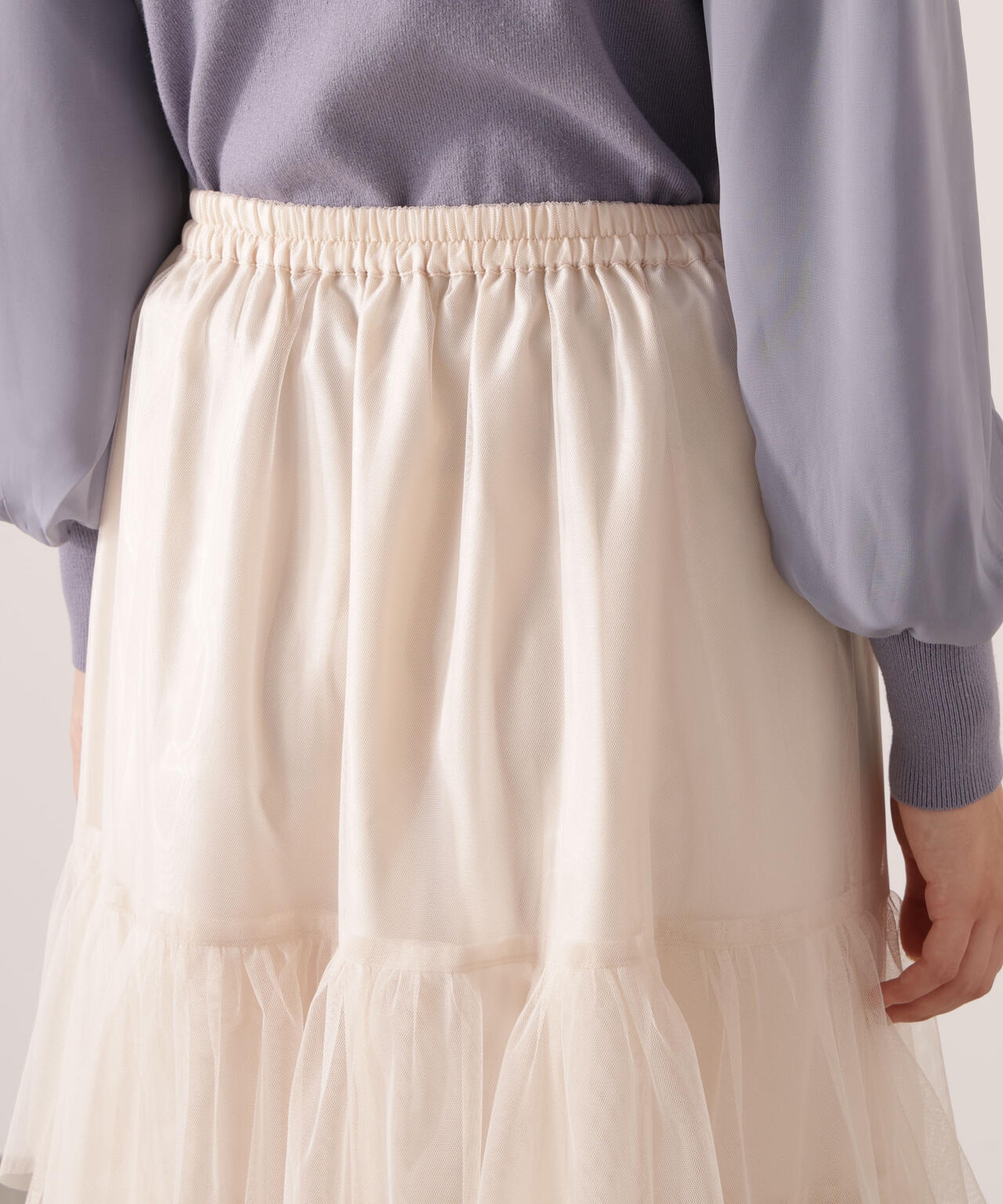 加藤栞さん着用】部分プリーツティアードスカート | PROPORTION BODY