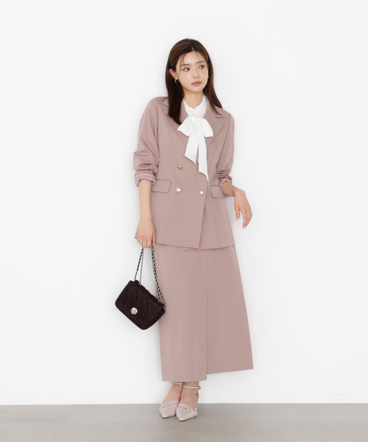 アシメ釦ナロースカート | PROPORTION BODY DRESSING