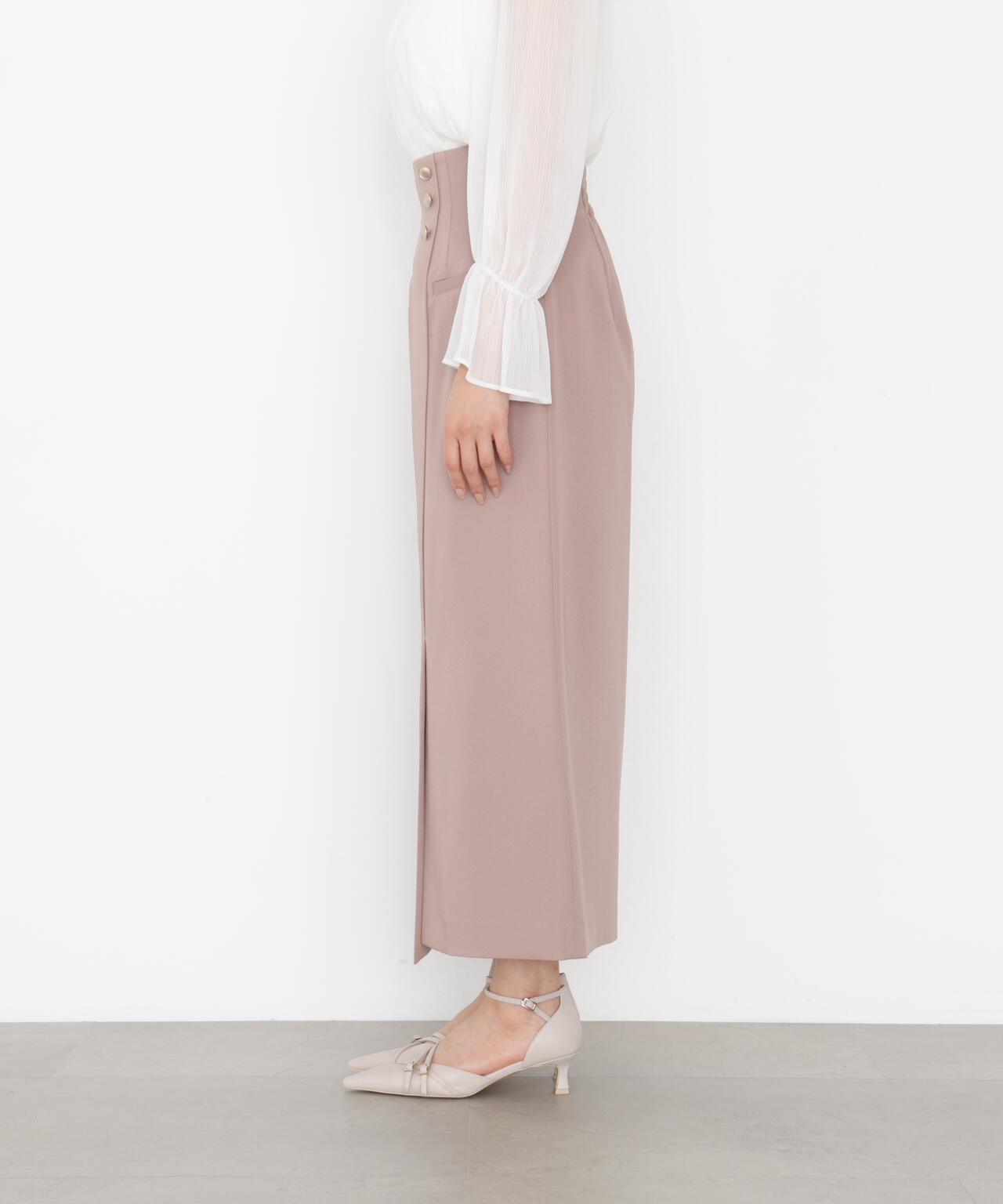 アシメ釦ナロースカート | PROPORTION BODY DRESSING