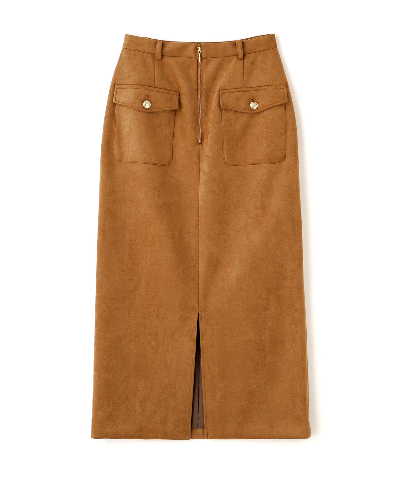 新品タグ付 PS Paul Smith フェイクスエードスカート 42 L 松川星さん着用】ダンボールフェイクスエードタイトスカート