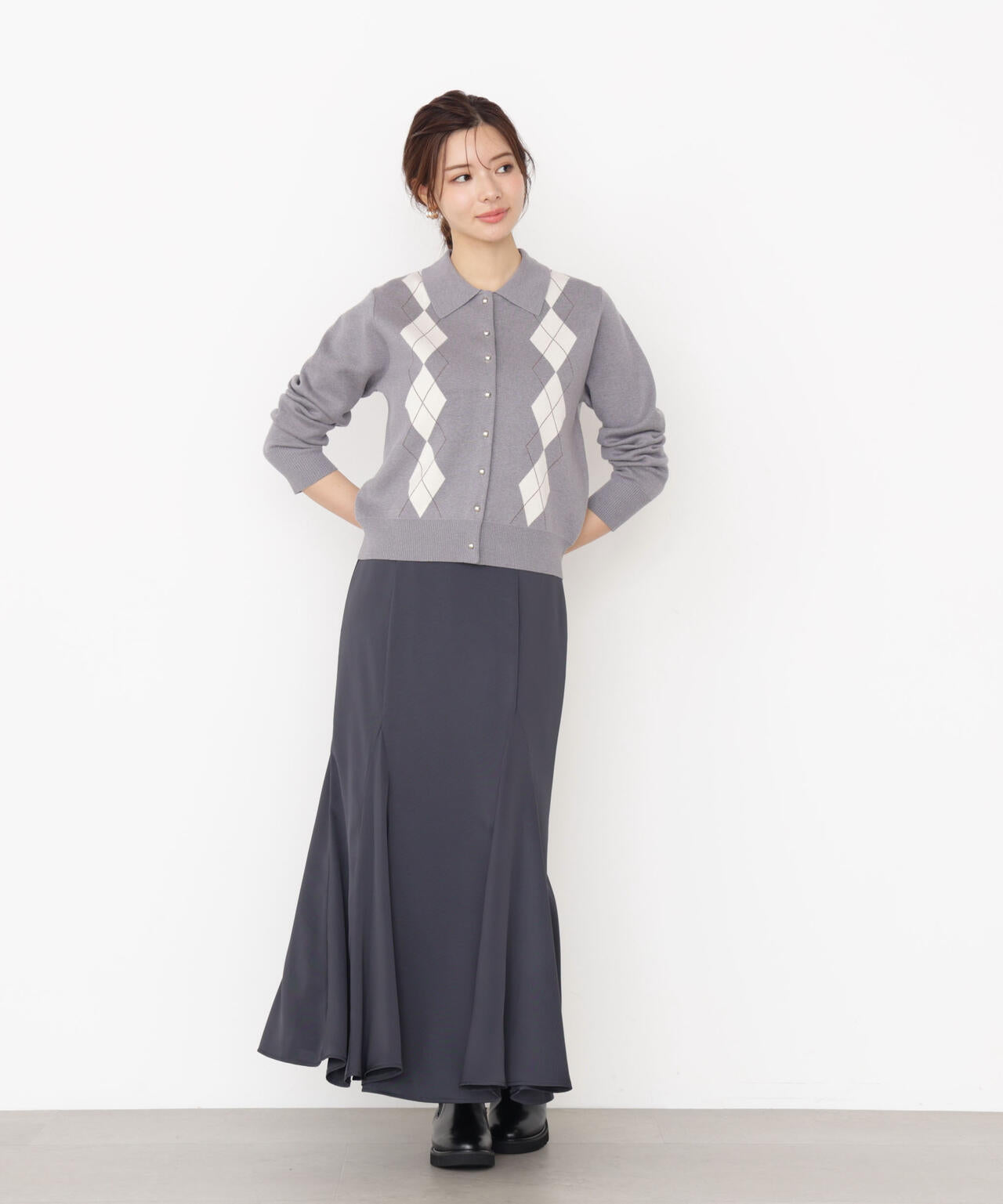 松川星さん着用】グロッシーレディマーメイドスカート | PROPORTION