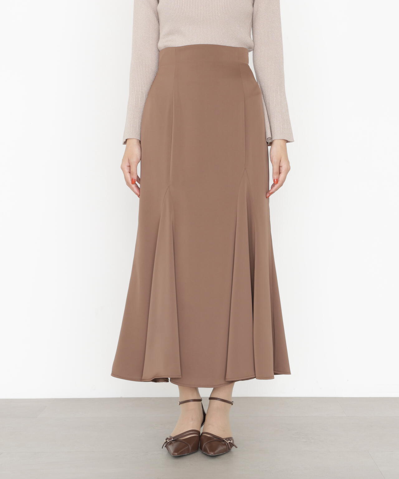 【松川星さん着用】グロッシーレディマーメイドスカート