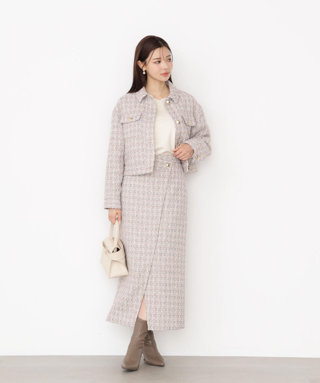 ラメツイードナロースカート | PROPORTION BODY DRESSING ラメツイードナロースカート | PROPORTION BODY DRESSING