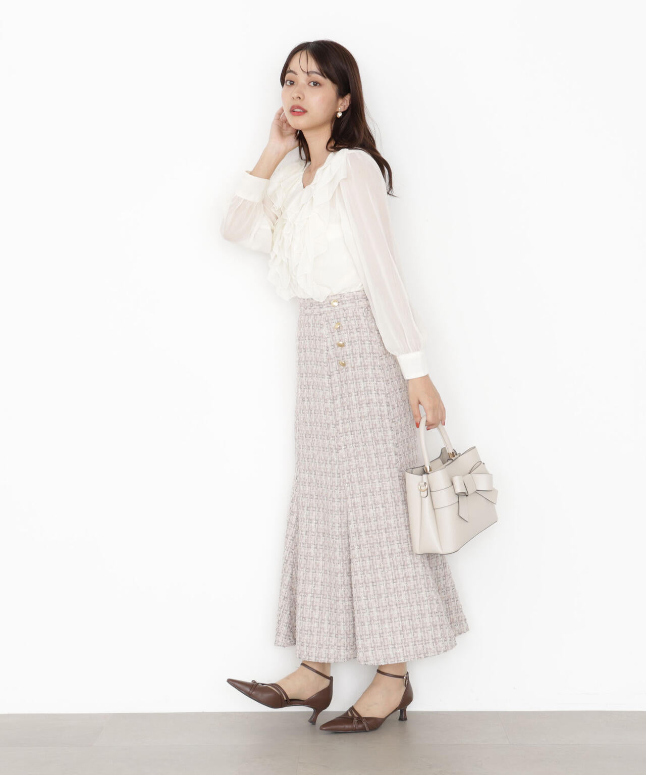 ラメツイードマーメイドスカート | PROPORTION BODY DRESSING ラメツイードマーメイドスカート | PROPORTION BODY DRESSING