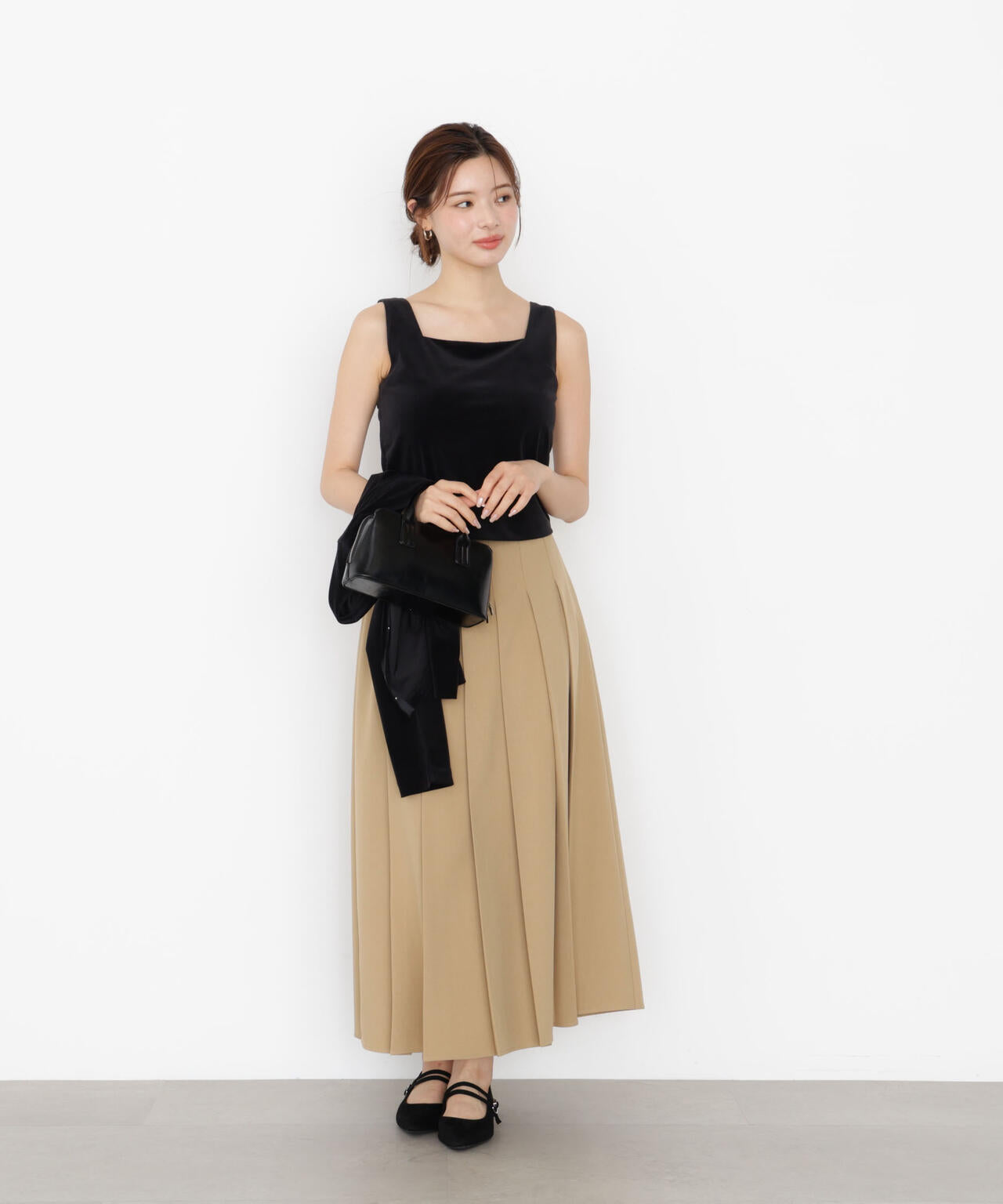 PONTI ポンティ KINTSUGIインクジェットプリント　プリーツスカート 花柄単色シフォンプリーツ／スカート｜INGNI(イング) 公式通販