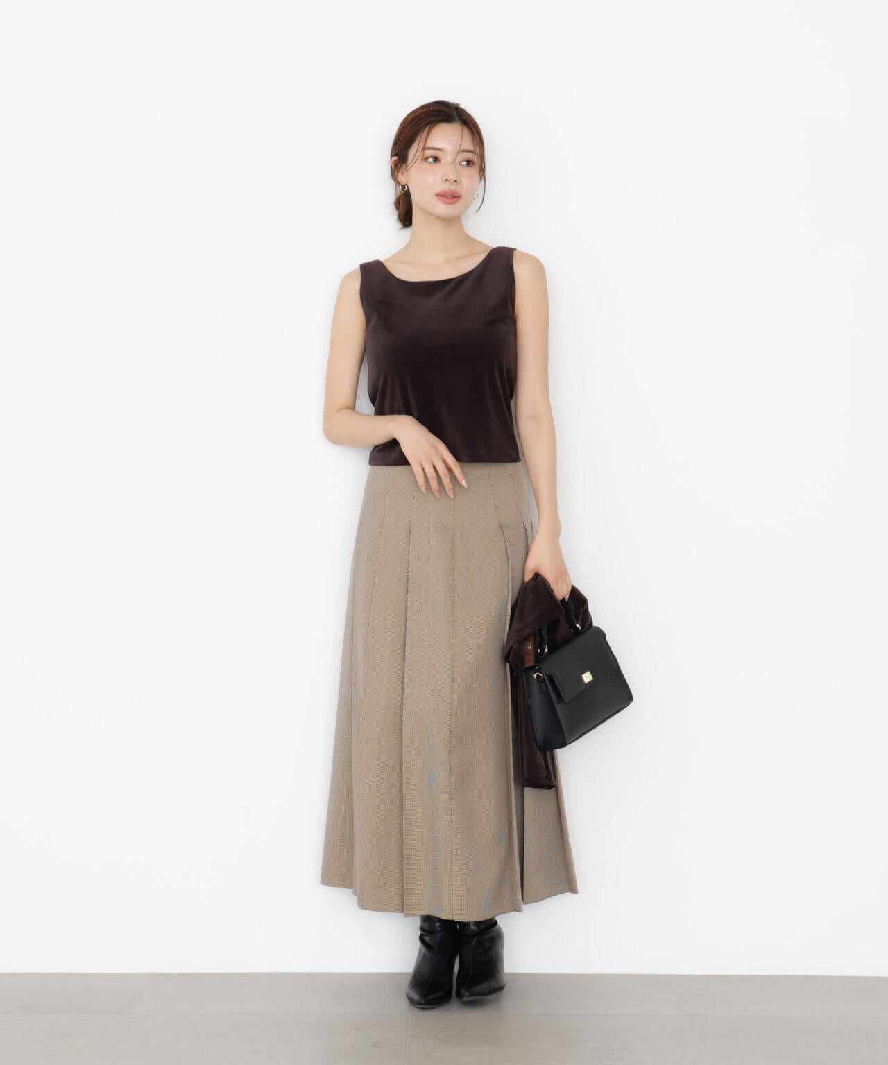 【松川星さん着用】オータムプリーツスカート