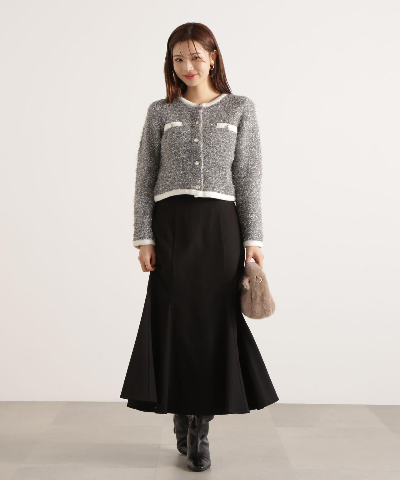 ＜ウォッシャブル＞ハイウエストマーメイドスカート