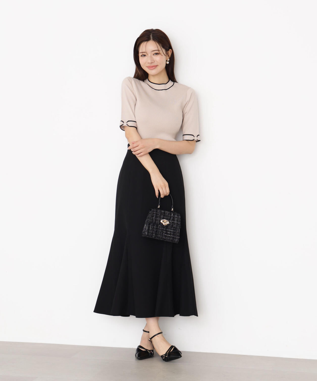 ＜ウォッシャブル＞ハイウエストマーメイドスカート