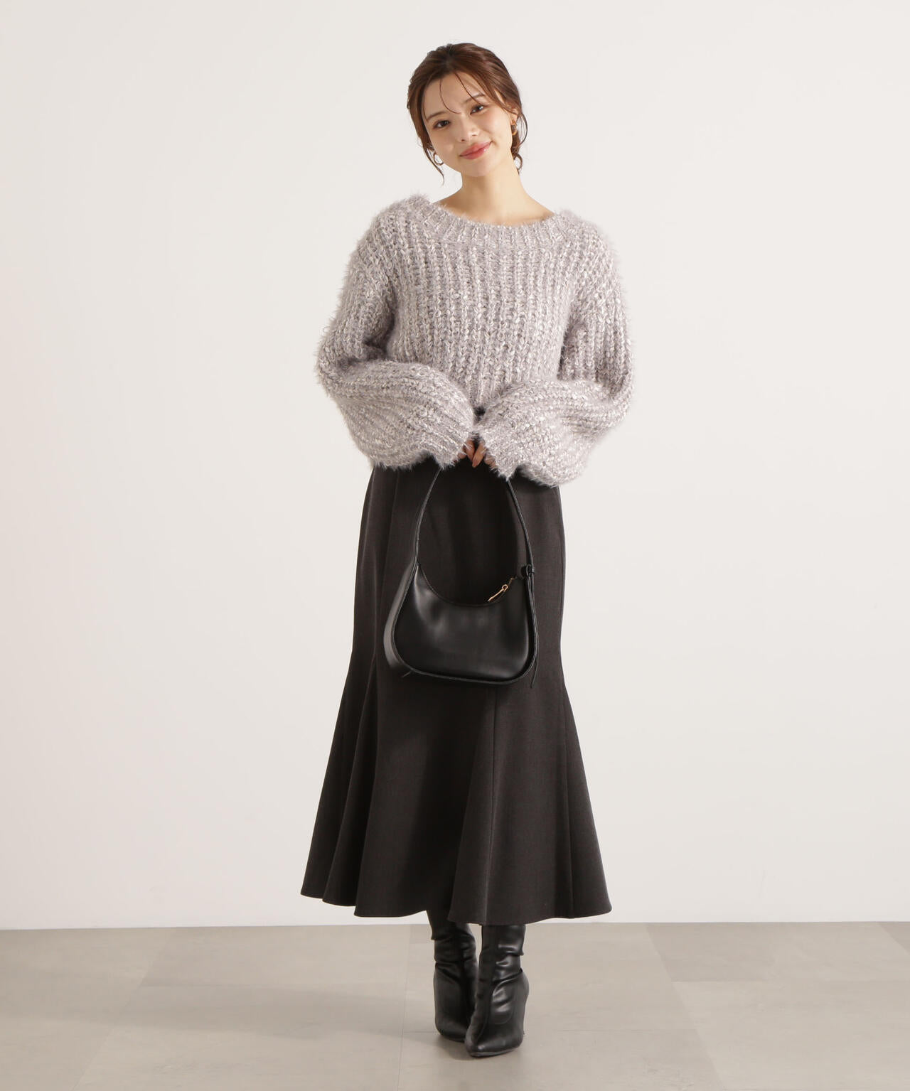 ＜ウォッシャブル＞ハイウエストマーメイドスカート