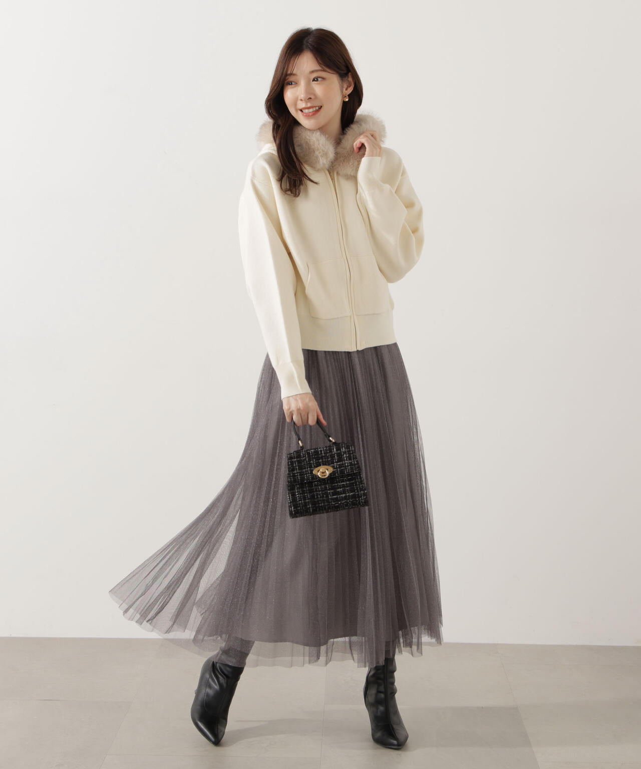 【新品】PROPORTION BODY DRESSING ラメプリーツスカート EDIT COLOGNE》ラメプリーツスカート | PROPORTION BODY DRESSING