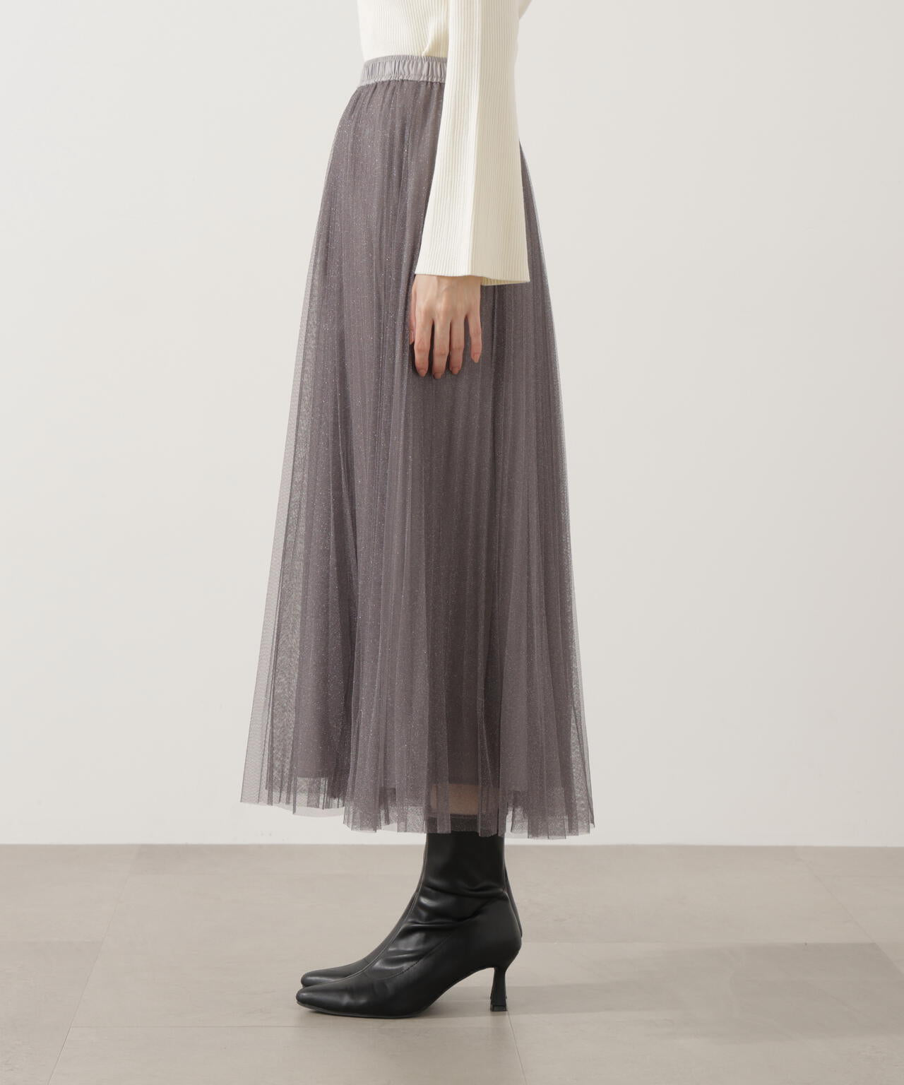 《EDIT COLOGNE》ラメプリーツスカート
