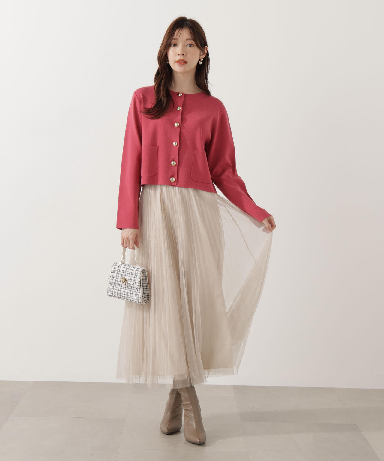 EDIT COLOGNE》ラメプリーツスカート | PROPORTION BODY