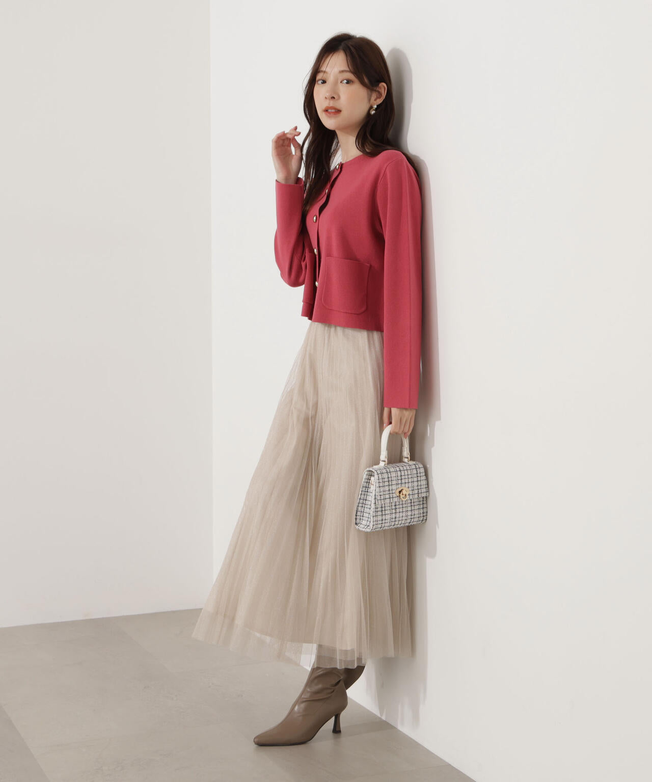 《EDIT COLOGNE》ラメプリーツスカート