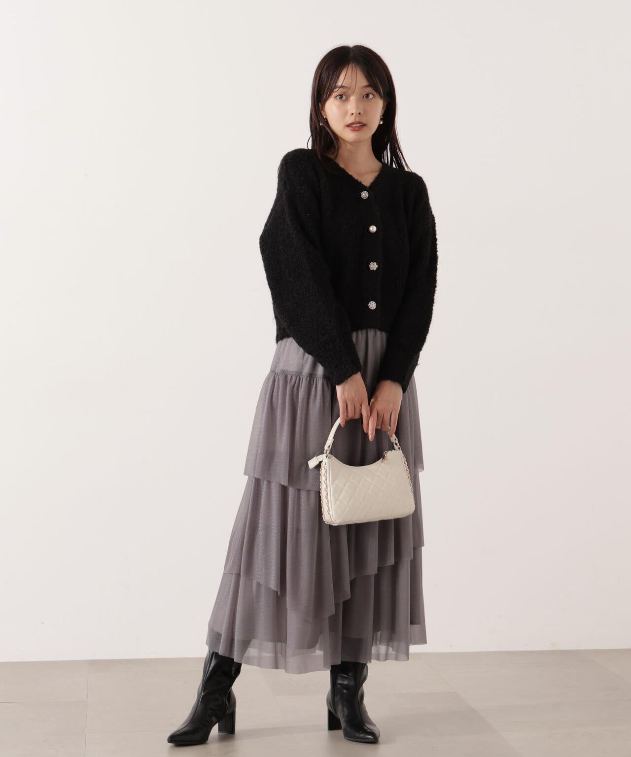 EDIT COLOGNE》エアリーティアードスカート | PROPORTION BODY