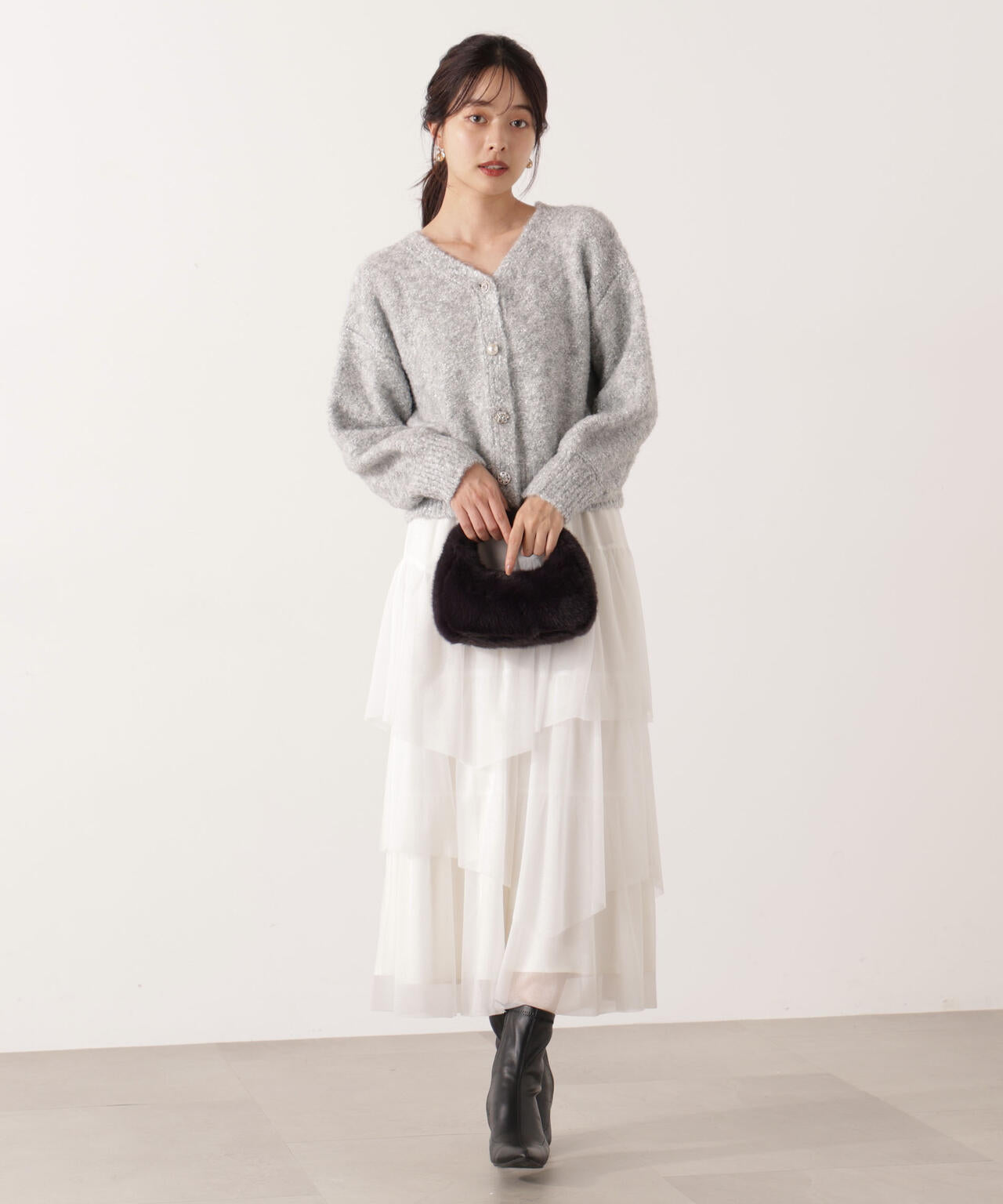 EDIT COLOGNE》エアリーティアードスカート | PROPORTION BODY