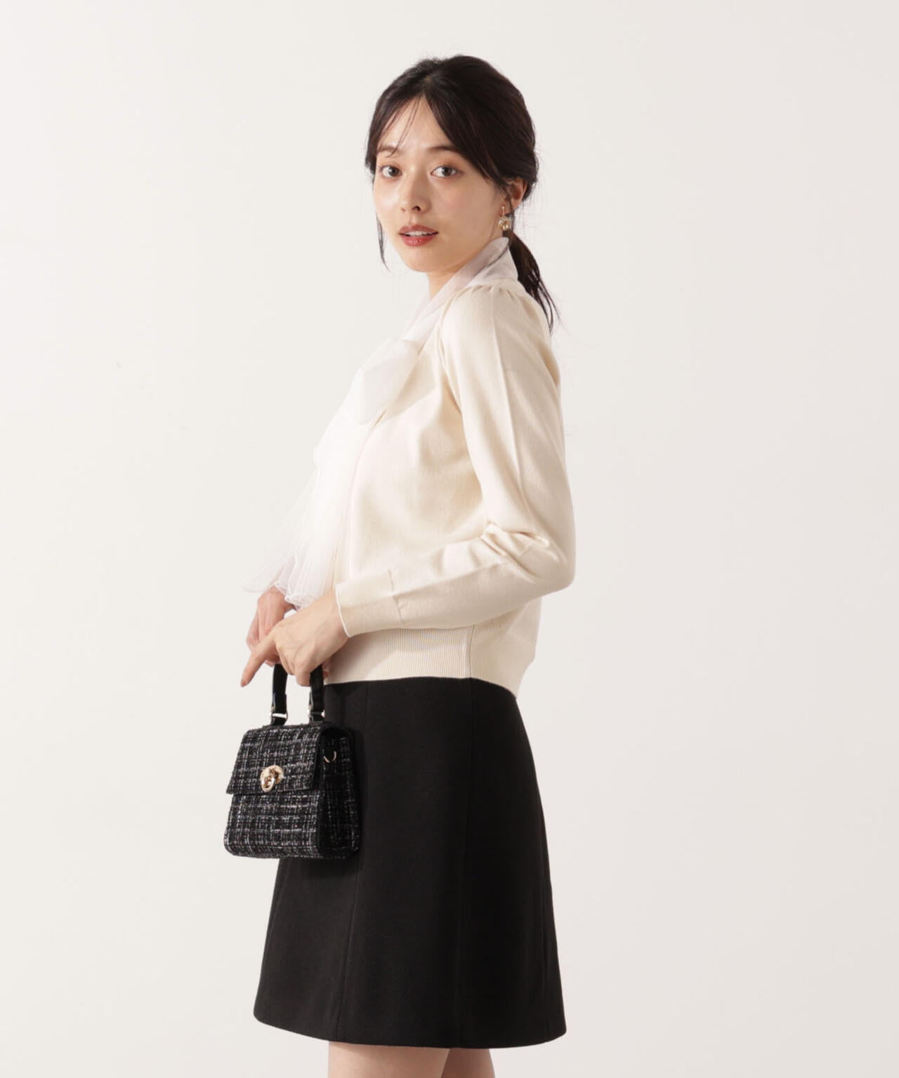青島心さん着用】《EDIT COLOGNE》台形ミニスカート