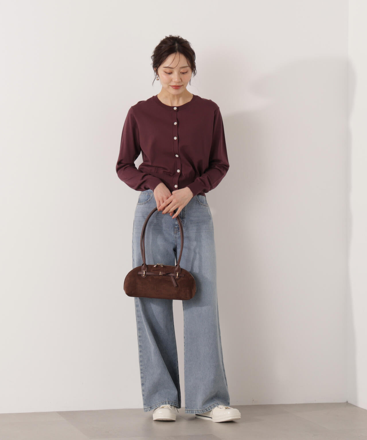 【加藤栞さん着用】ワイドデニムパンツ