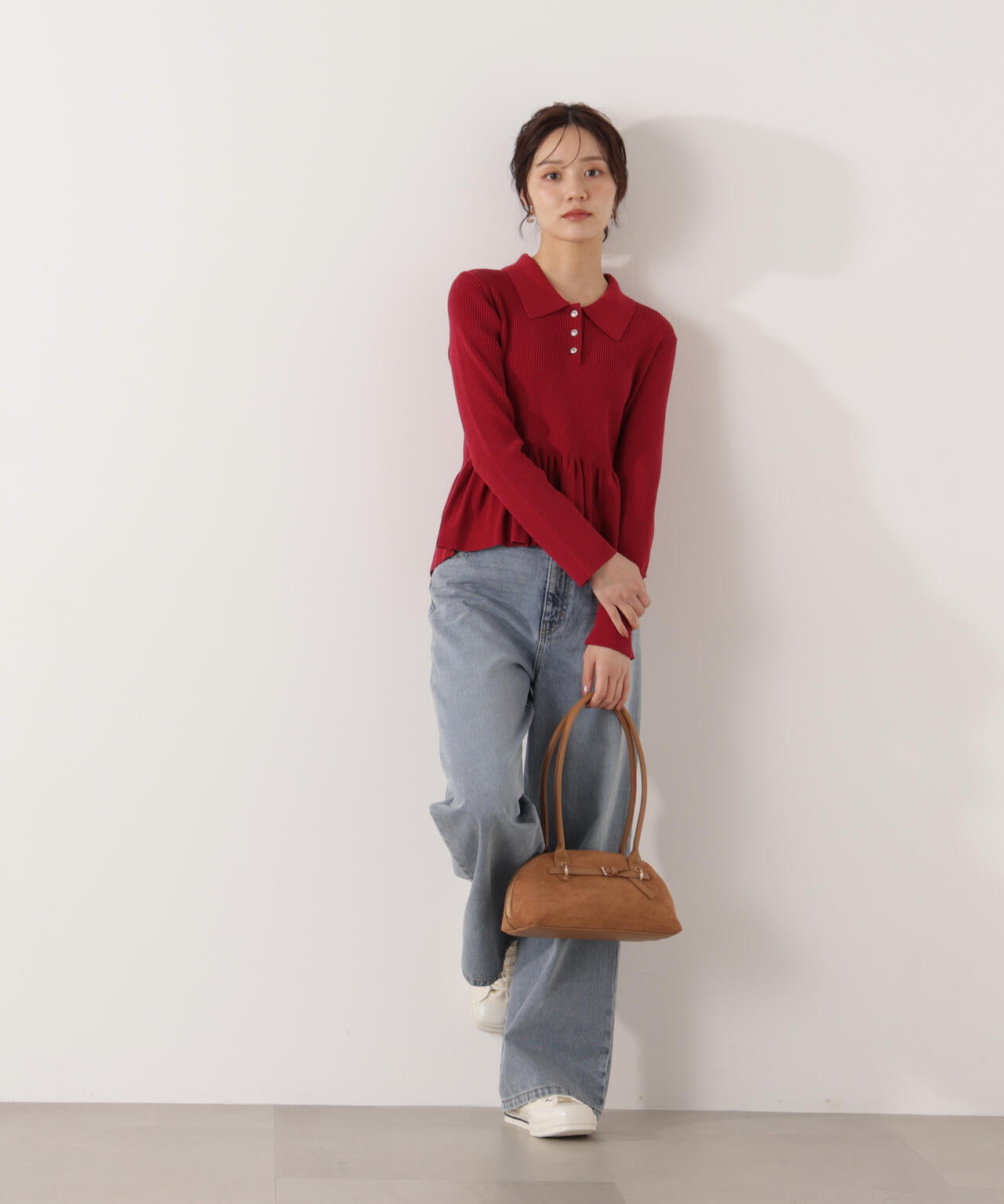 【加藤栞さん着用】ワイドデニムパンツ