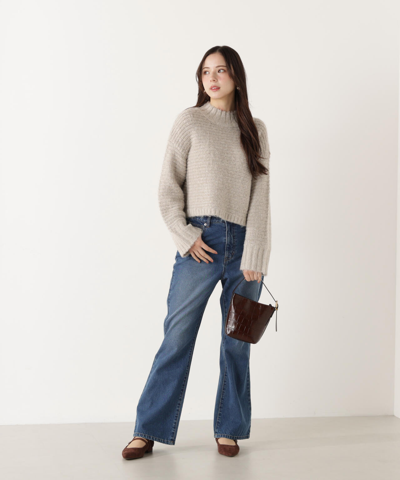 ブーツカットデニムパンツ