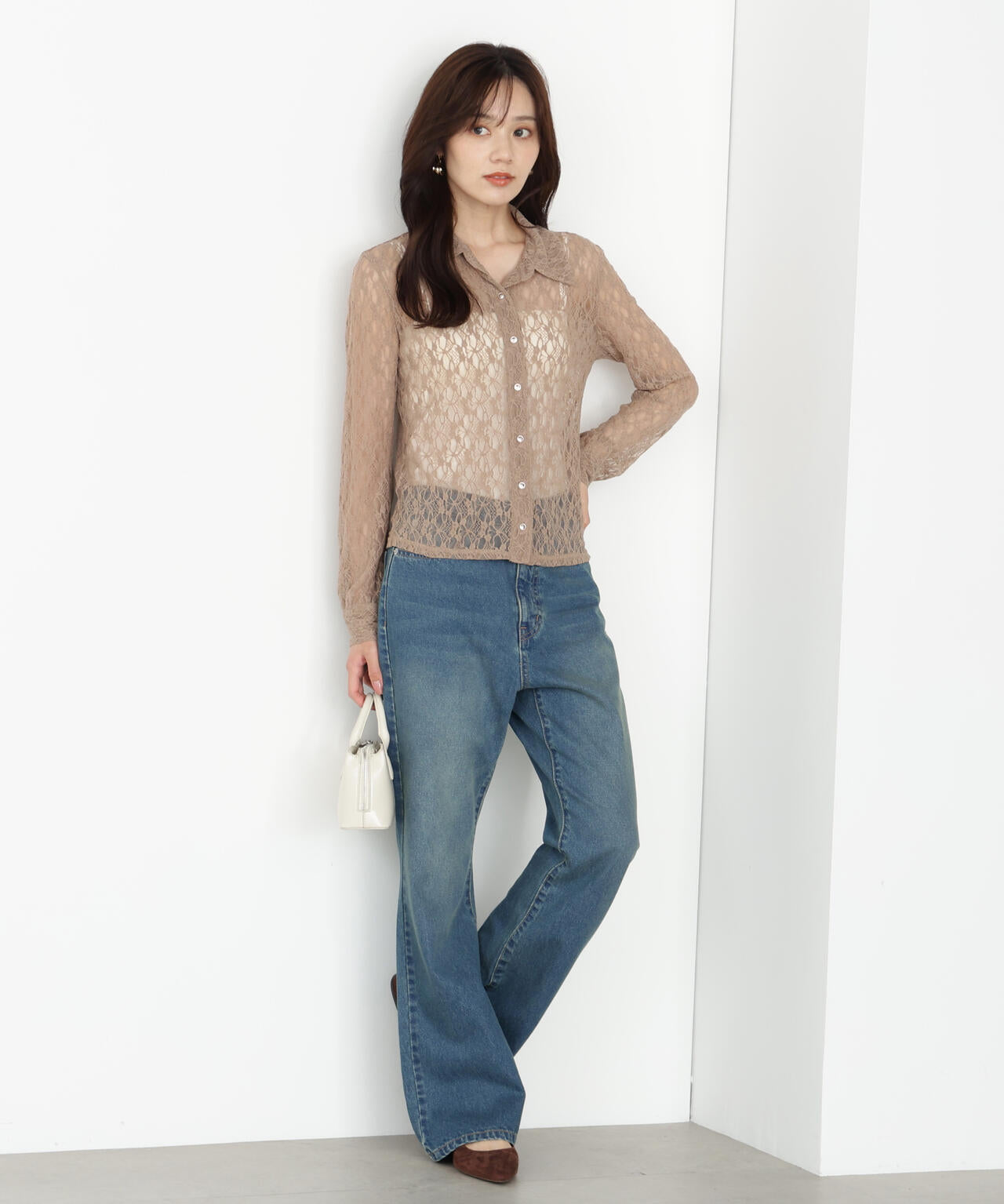 ブーツカットデニムパンツ