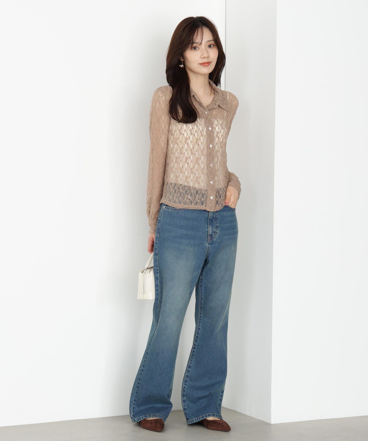 ブーツカットデニムパンツ