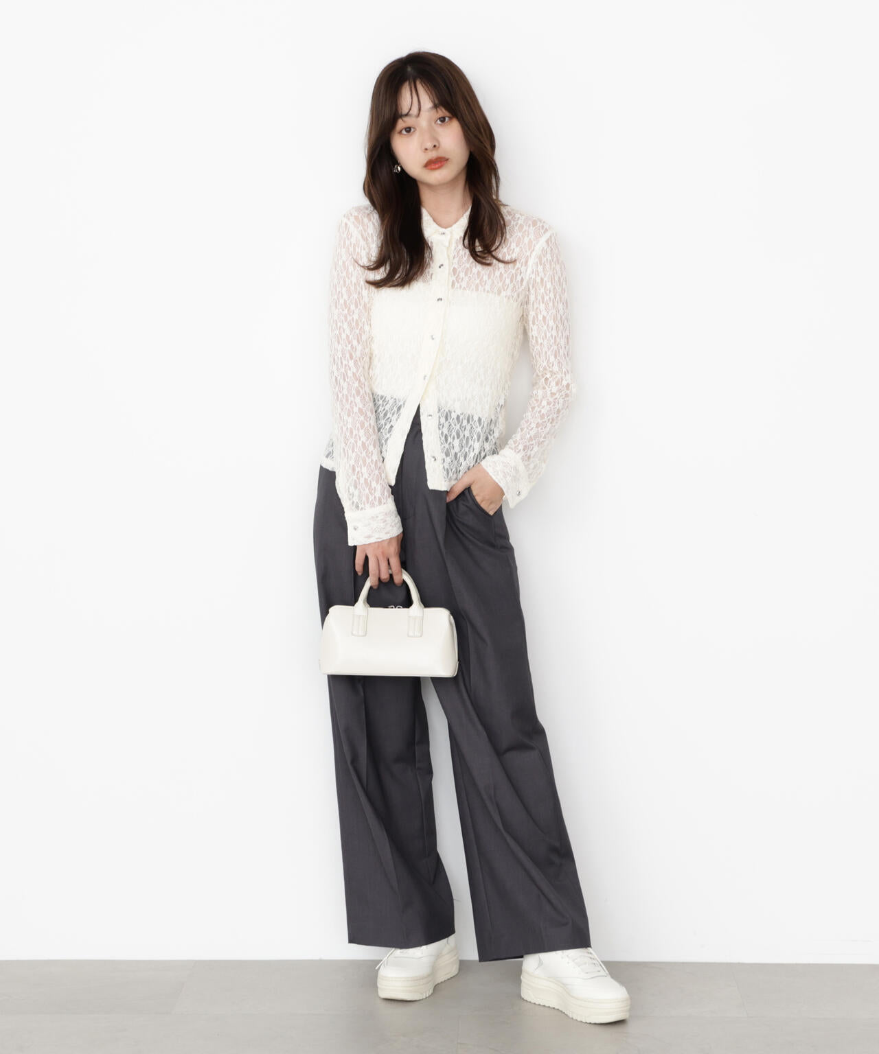 ＜ウォッシャブル＞イージーワイドパンツ