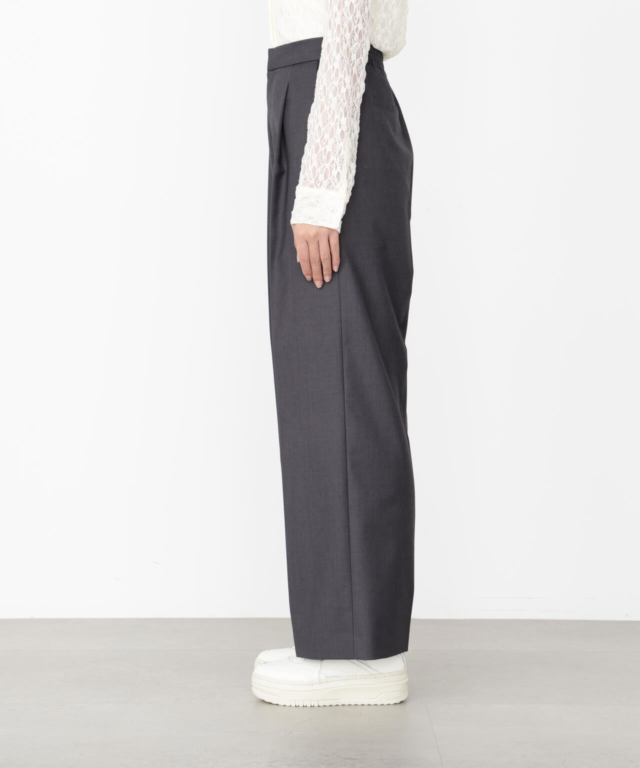 ＜ウォッシャブル＞イージーワイドパンツ