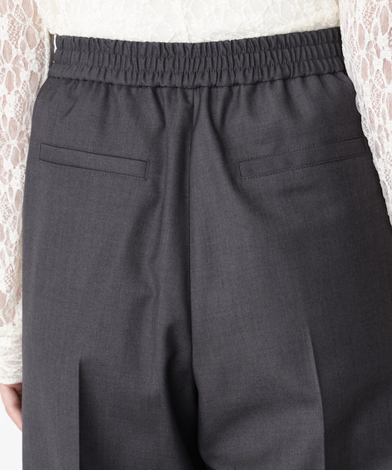 ＜ウォッシャブル＞イージーワイドパンツ