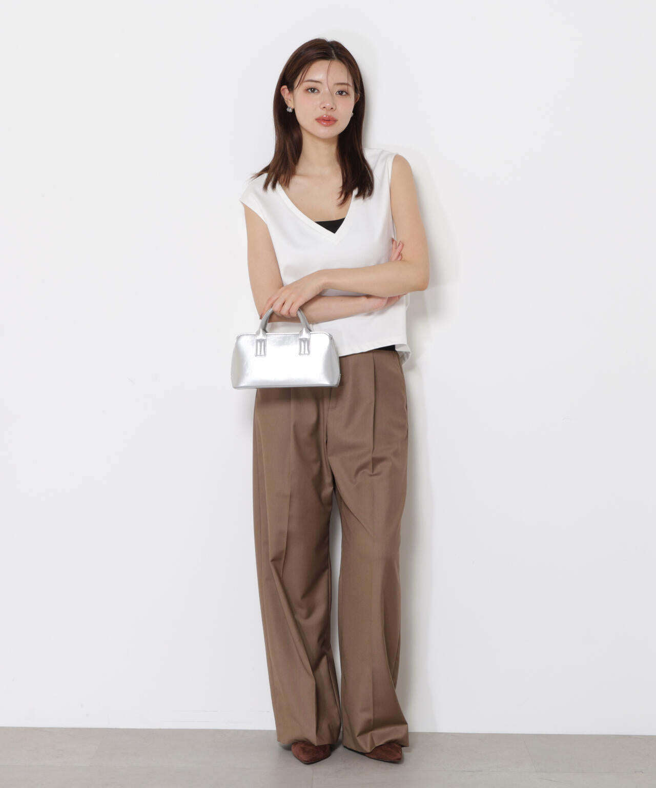 ＜ウォッシャブル＞イージーワイドパンツ