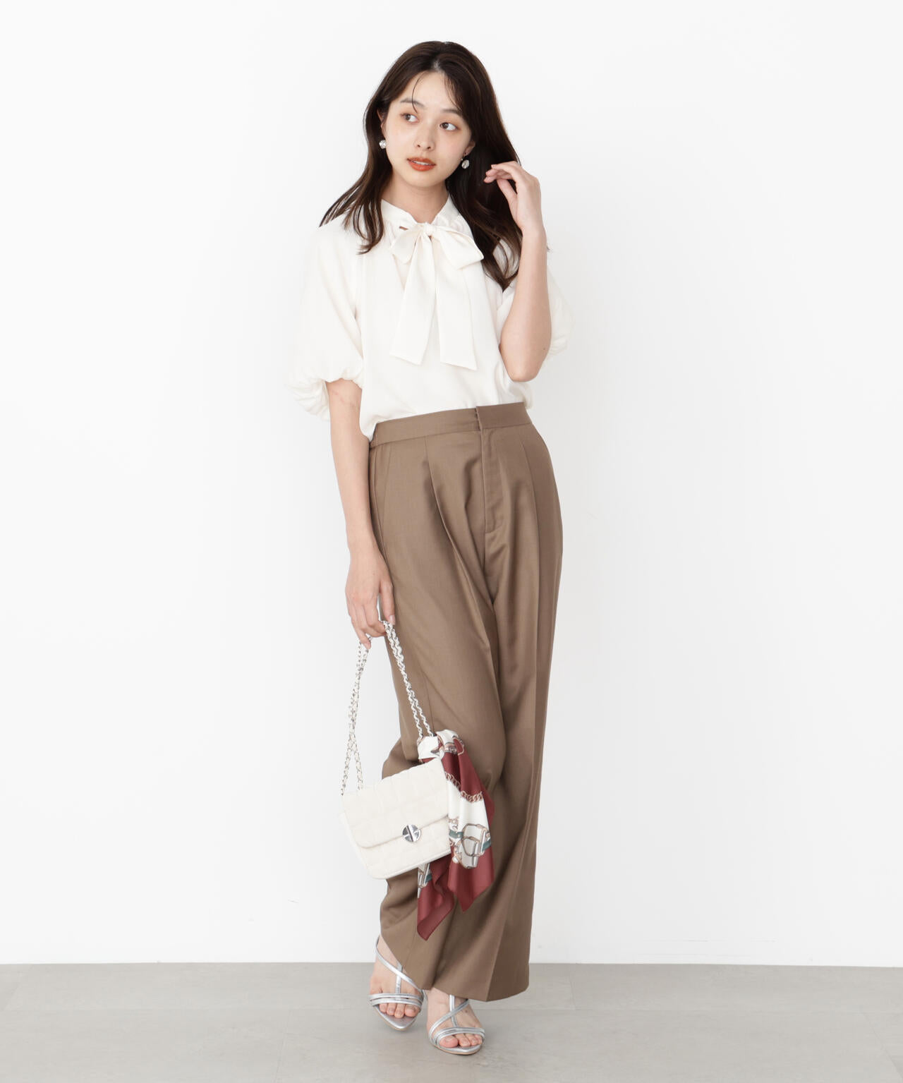 ＜ウォッシャブル＞イージーワイドパンツ