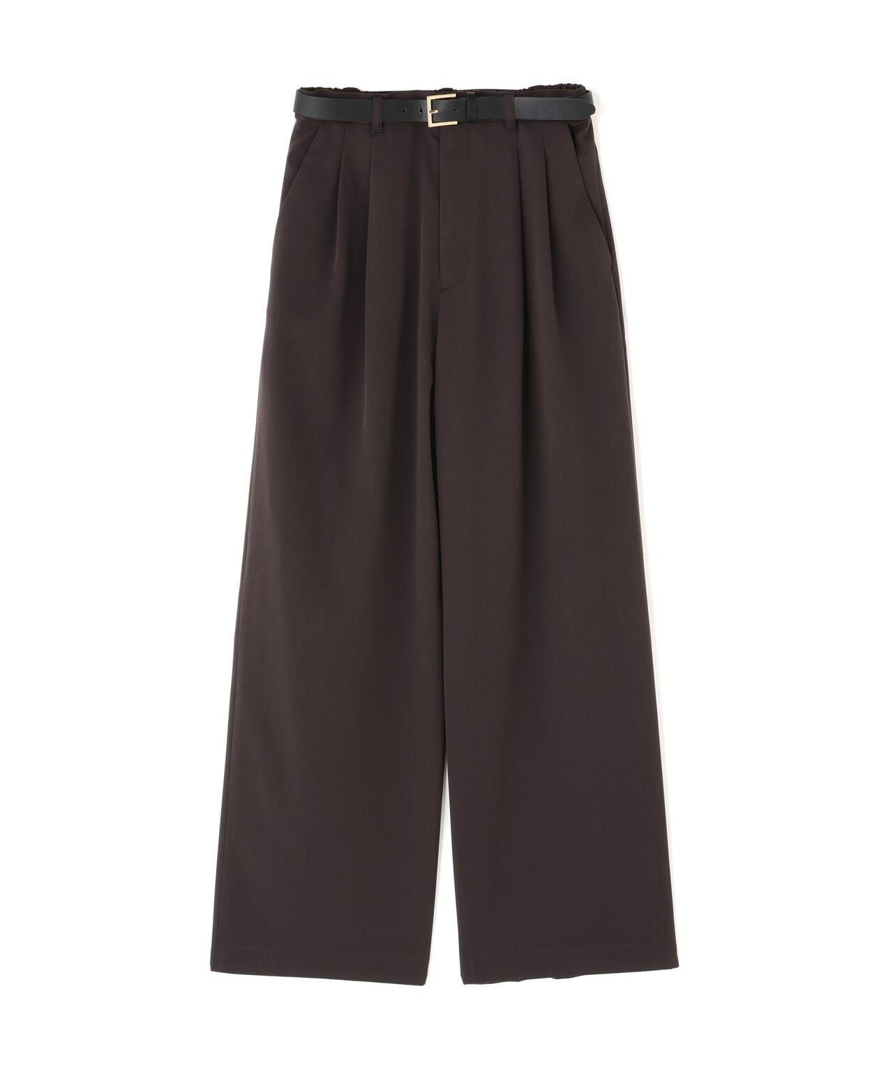 【松川星さん着用】ベルト付きタックパンツ