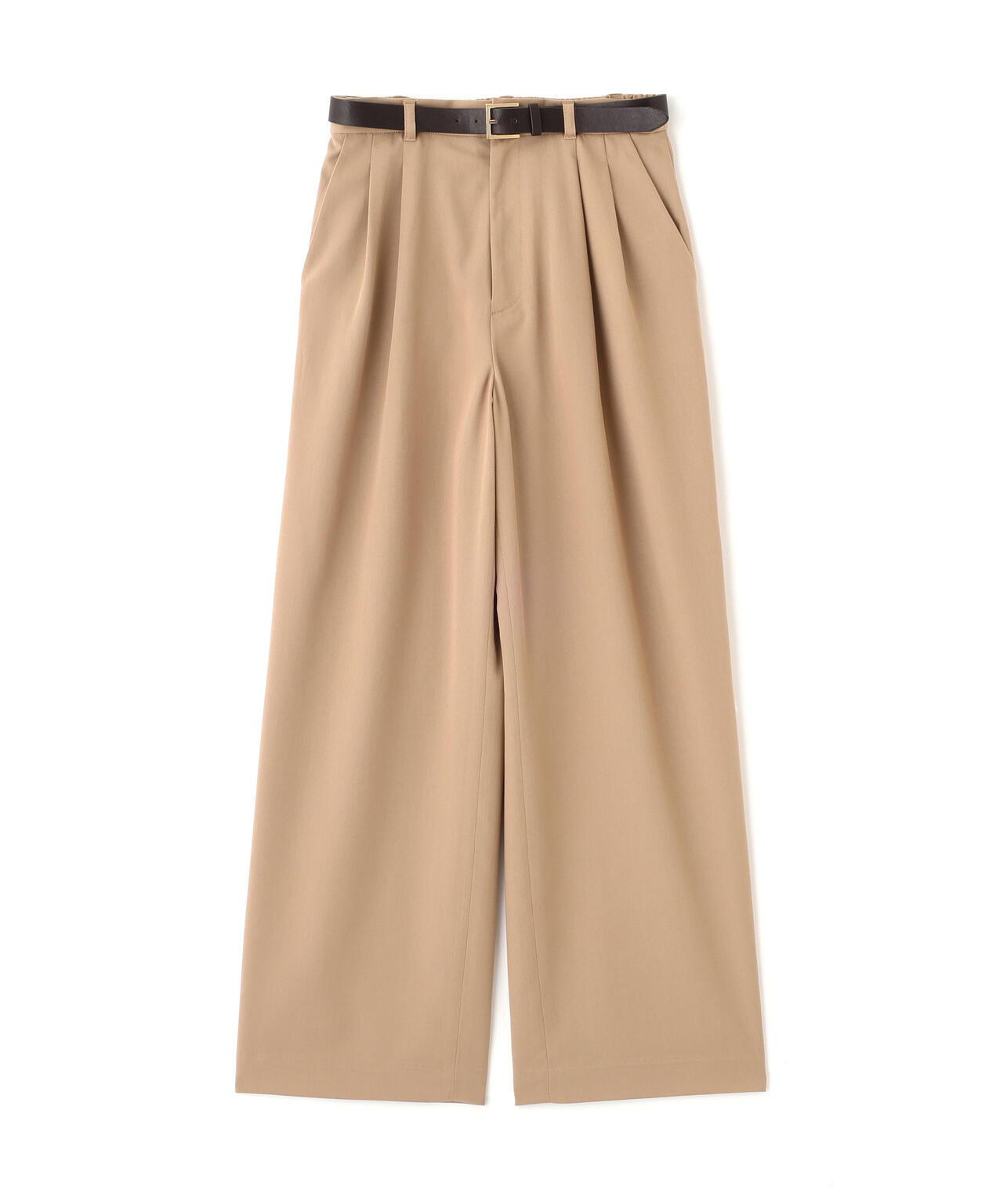 【松川星さん着用】ベルト付きタックパンツ