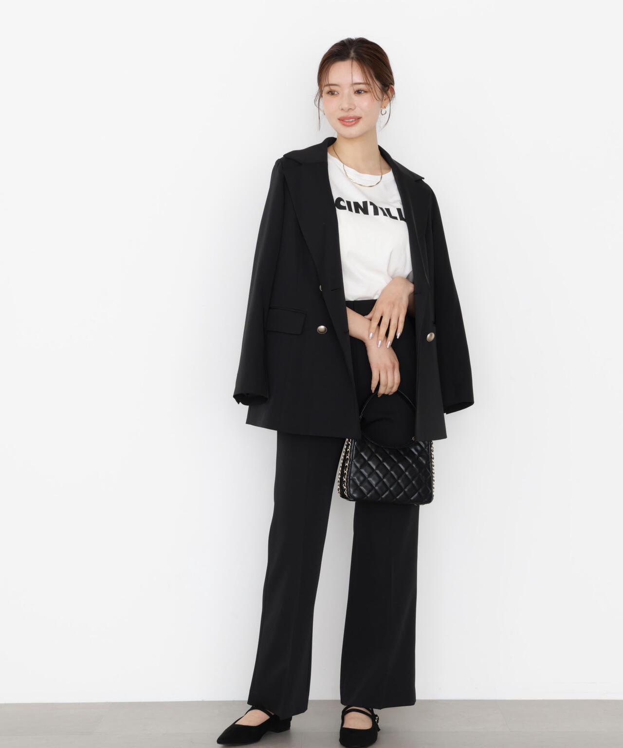 【松川星さん着用】美ラインフレアパンツ