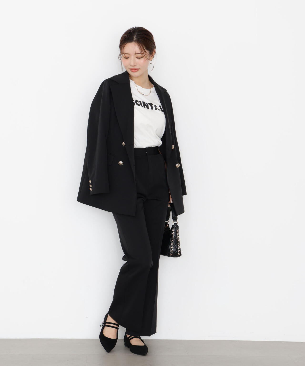 【松川星さん着用】美ラインフレアパンツ