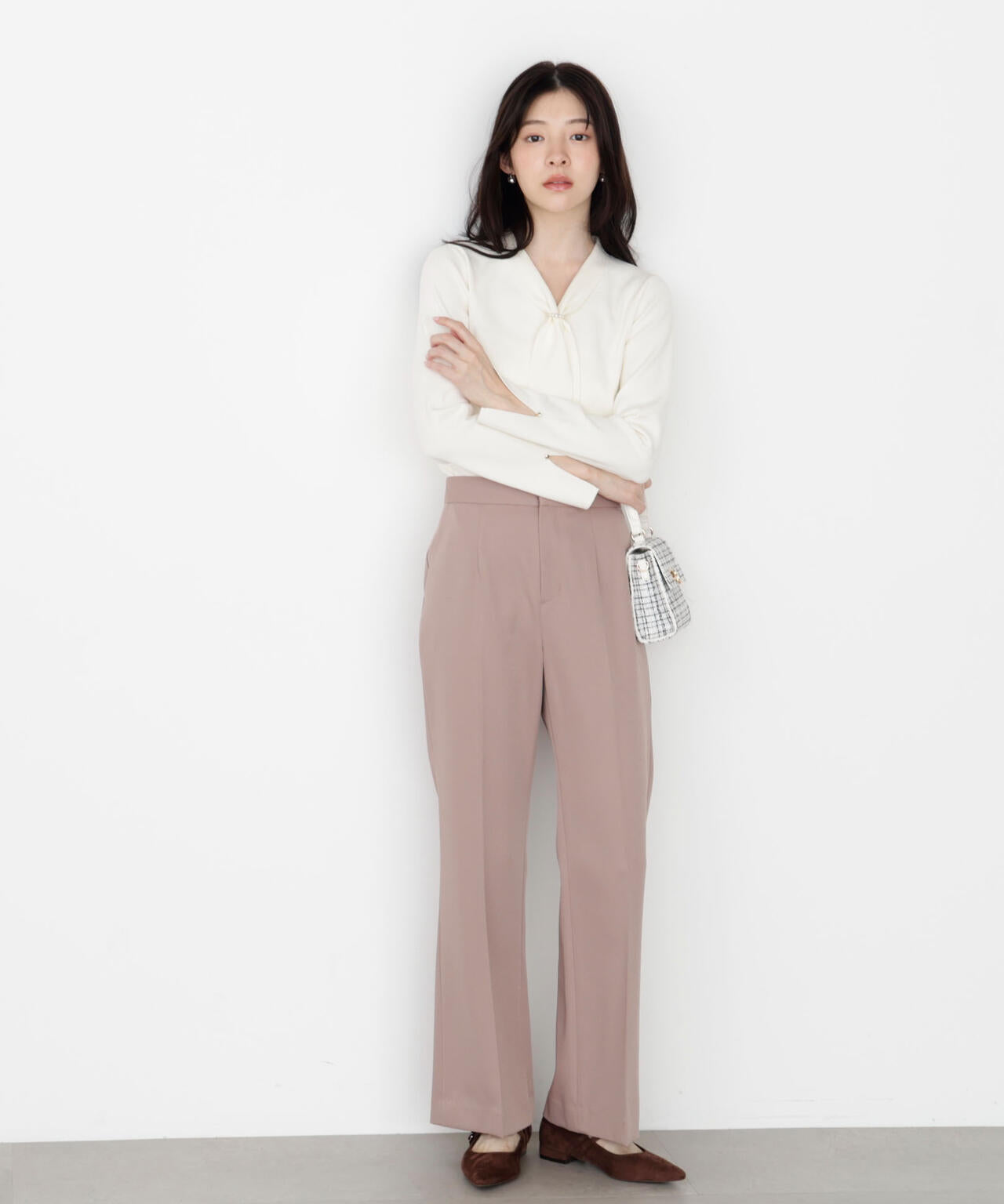 【松川星さん着用】美ラインフレアパンツ