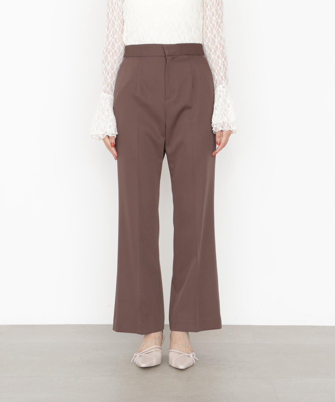 【松川星さん着用】美ラインフレアパンツ